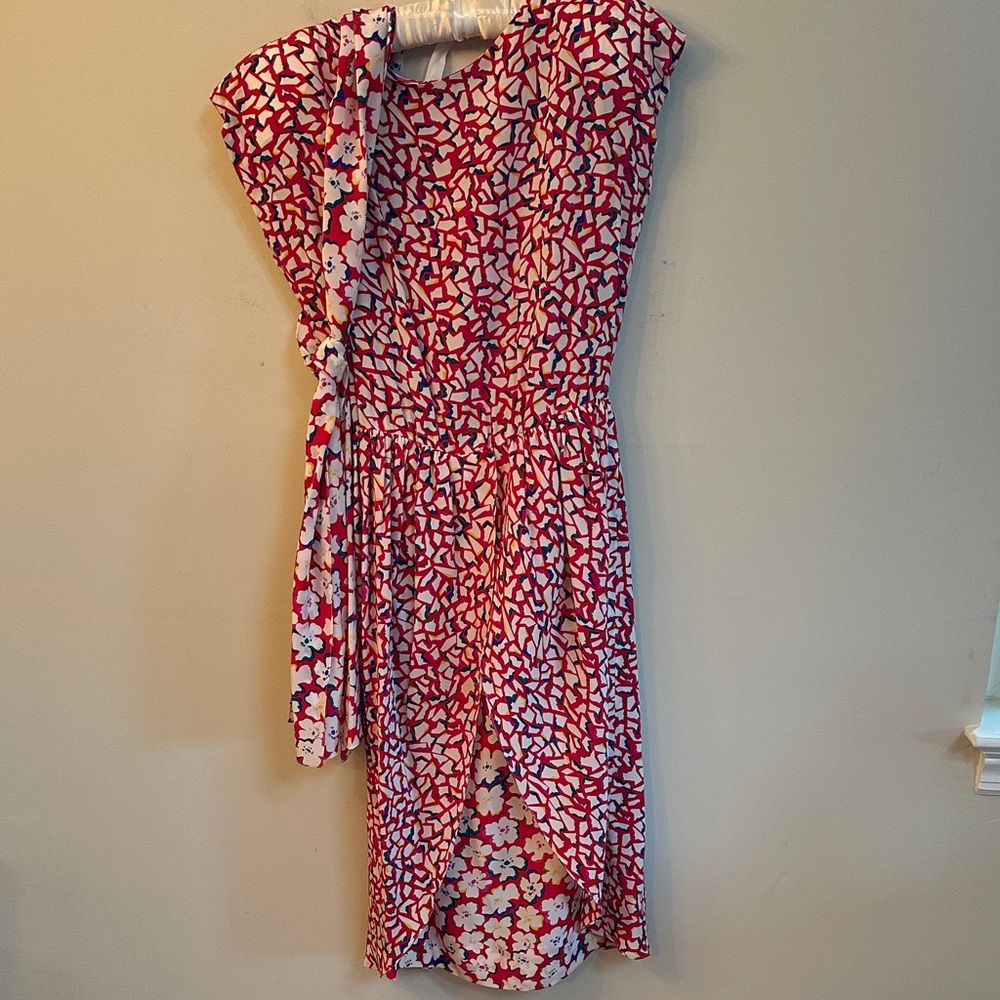 Miss O by Oscar de la Renta-1980s Silk Dress, VTG Size 8 fits like 6